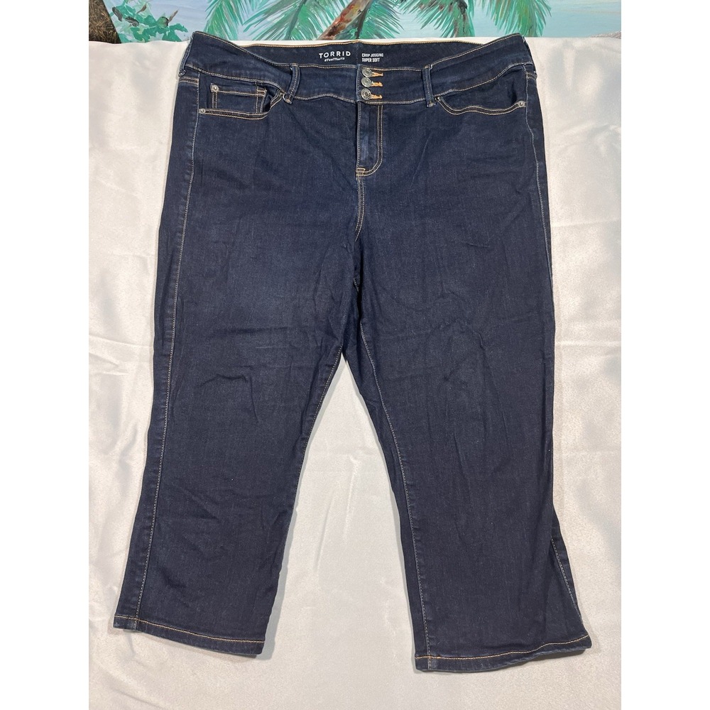 Torrid Women's Crop Jegging Jeans dark Wash Women's 22 Or 42 X 25